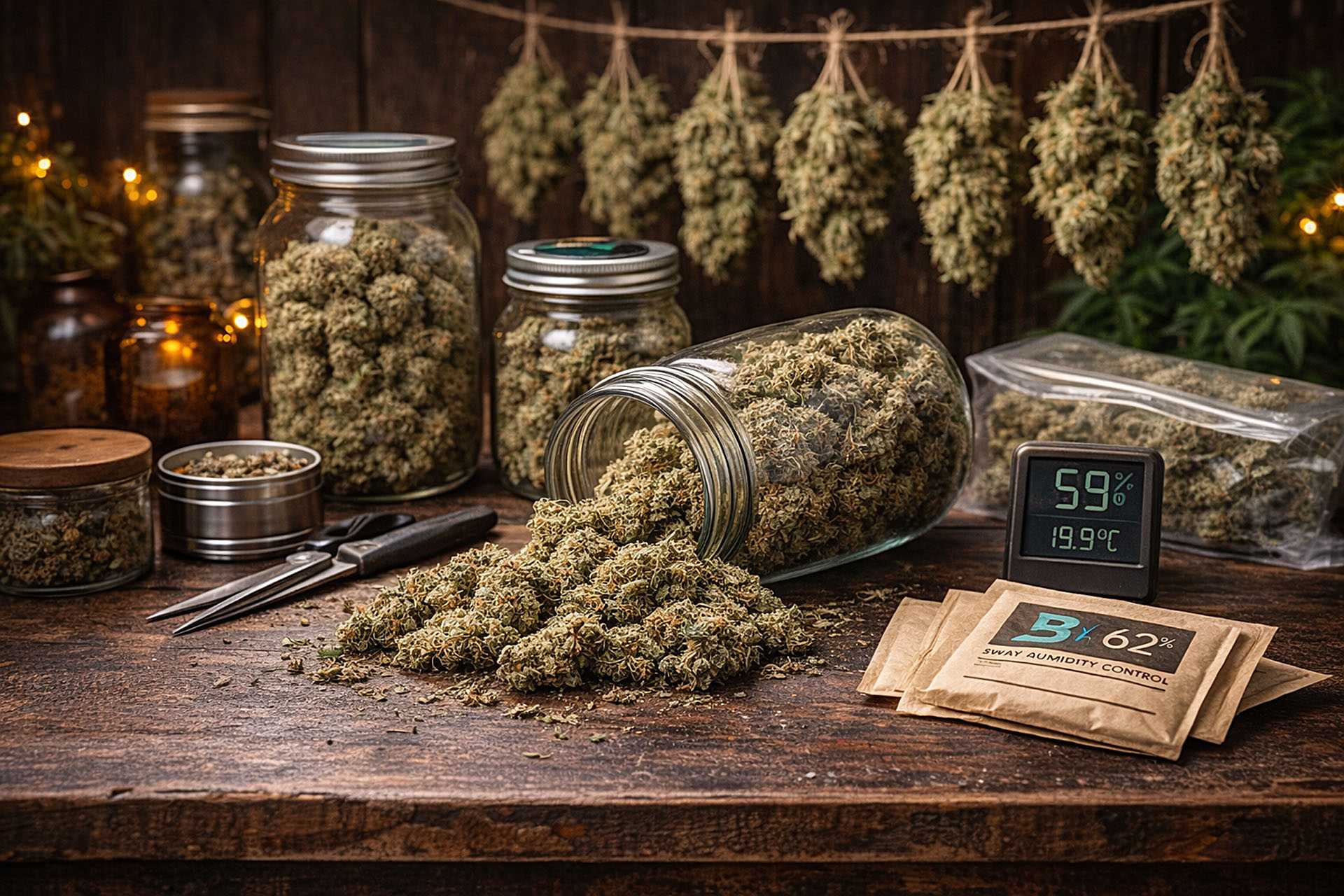 Curing dojrzewanie marihuany